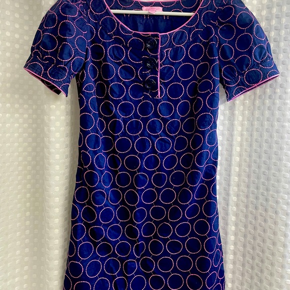 Lilly Pulitzer Dresses & Skirts - Vintage Lilly Pulitzer cotton navy dress